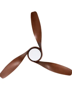 Ventilatore a soffitto con luce PARIA con telecomando Marrone