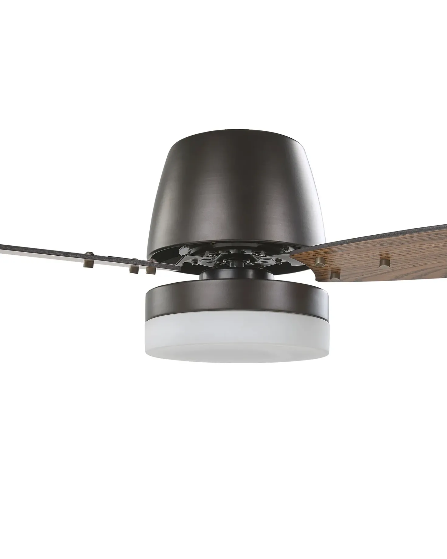Ventilatore a soffitto con luce MLAVA con telecomando LED Marrone