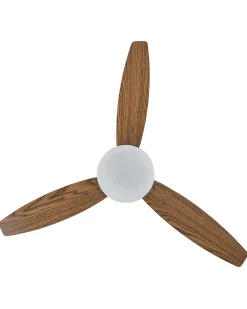 Ventilatore a soffitto con luce MLAVA con telecomando LED Marrone