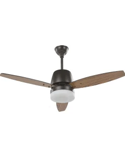 Ventilatore a soffitto con luce MLAVA con telecomando LED Marrone