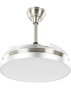 Ventilatore a soffitto con luce IBAR con telecomando LED Trasparente