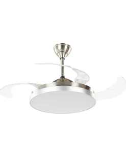 Ventilatore a soffitto con luce IBAR con telecomando LED Trasparente