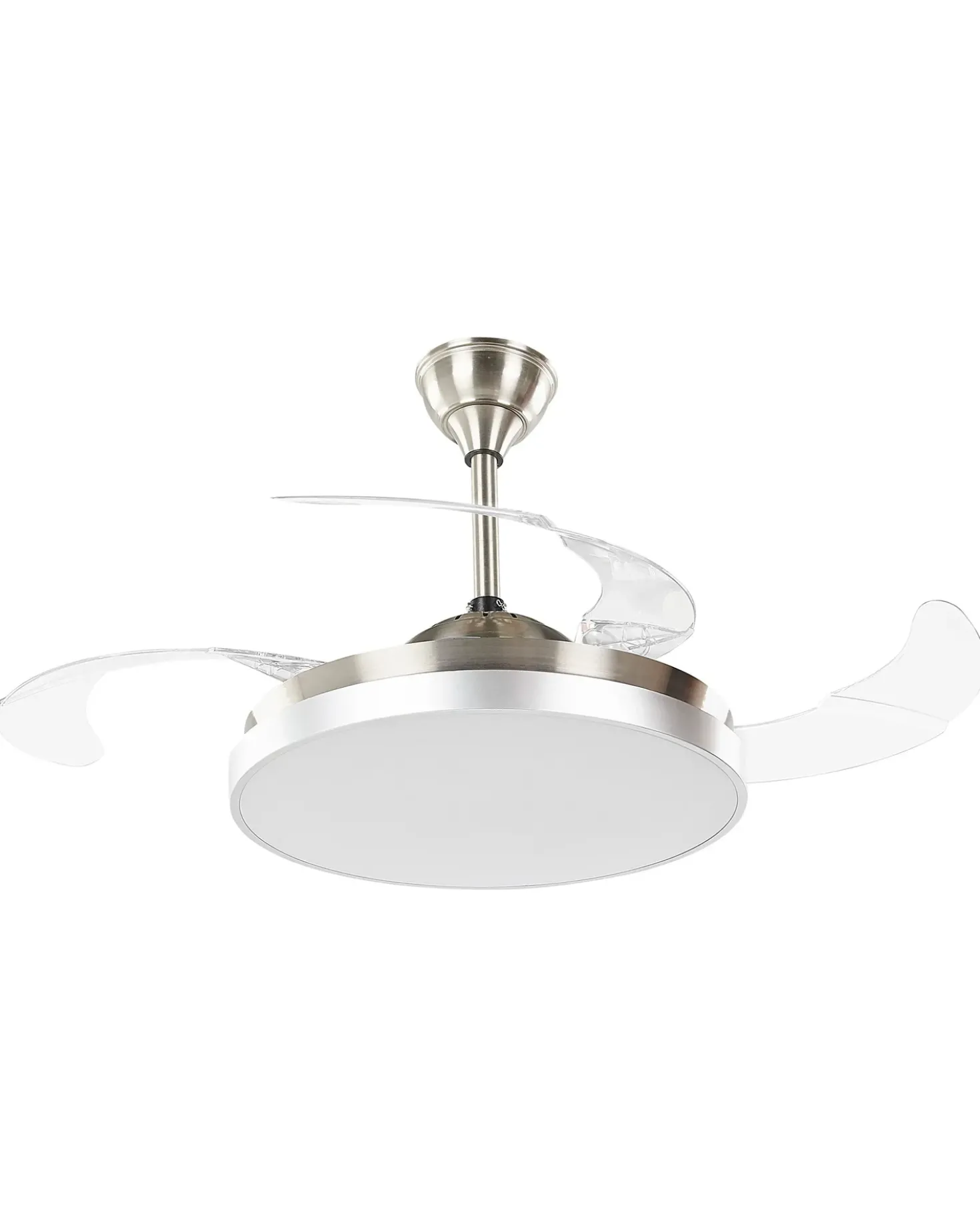 Ventilatore a soffitto con luce IBAR con telecomando LED Trasparente