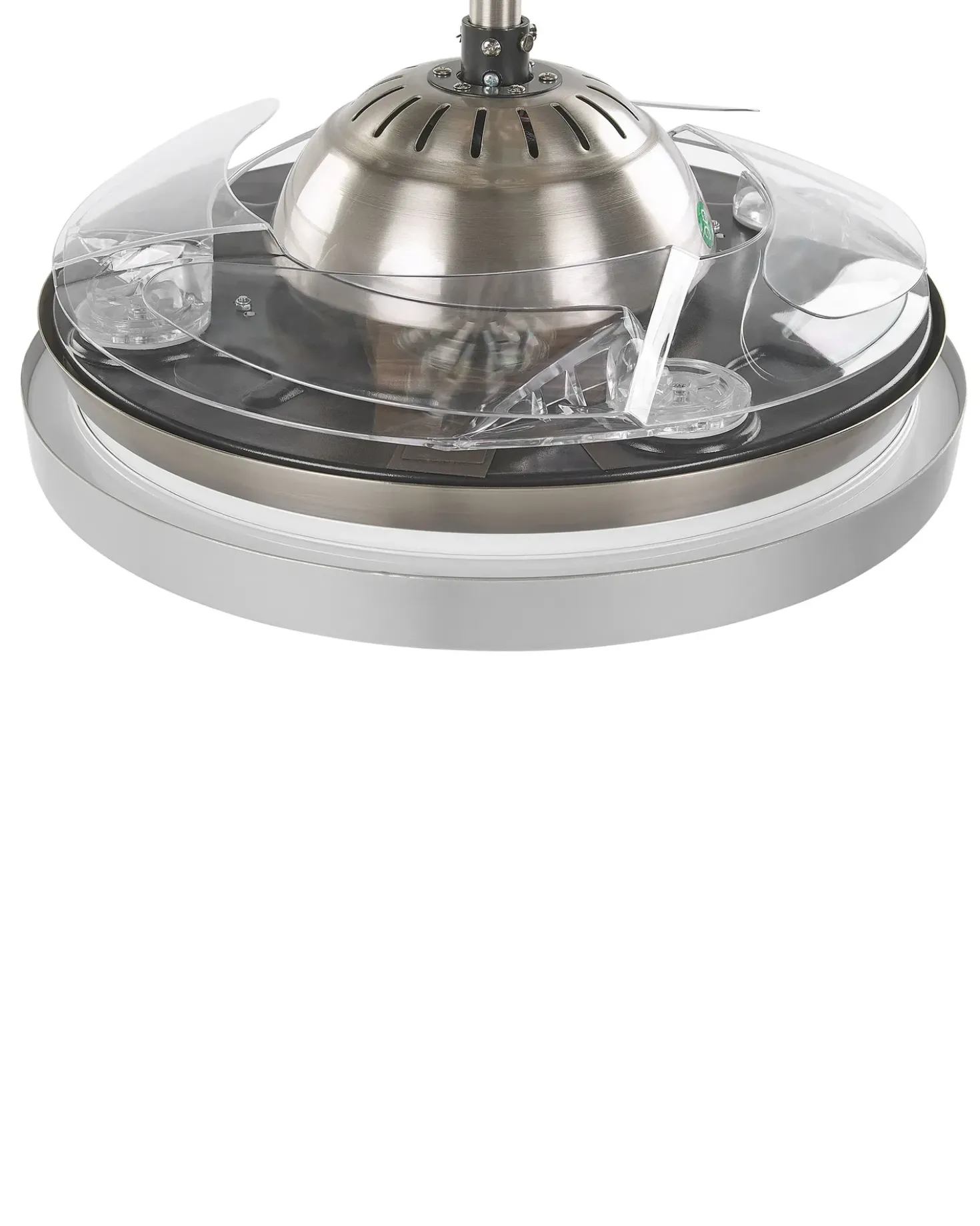 Ventilatore a soffitto con luce IBAR con telecomando LED Trasparente