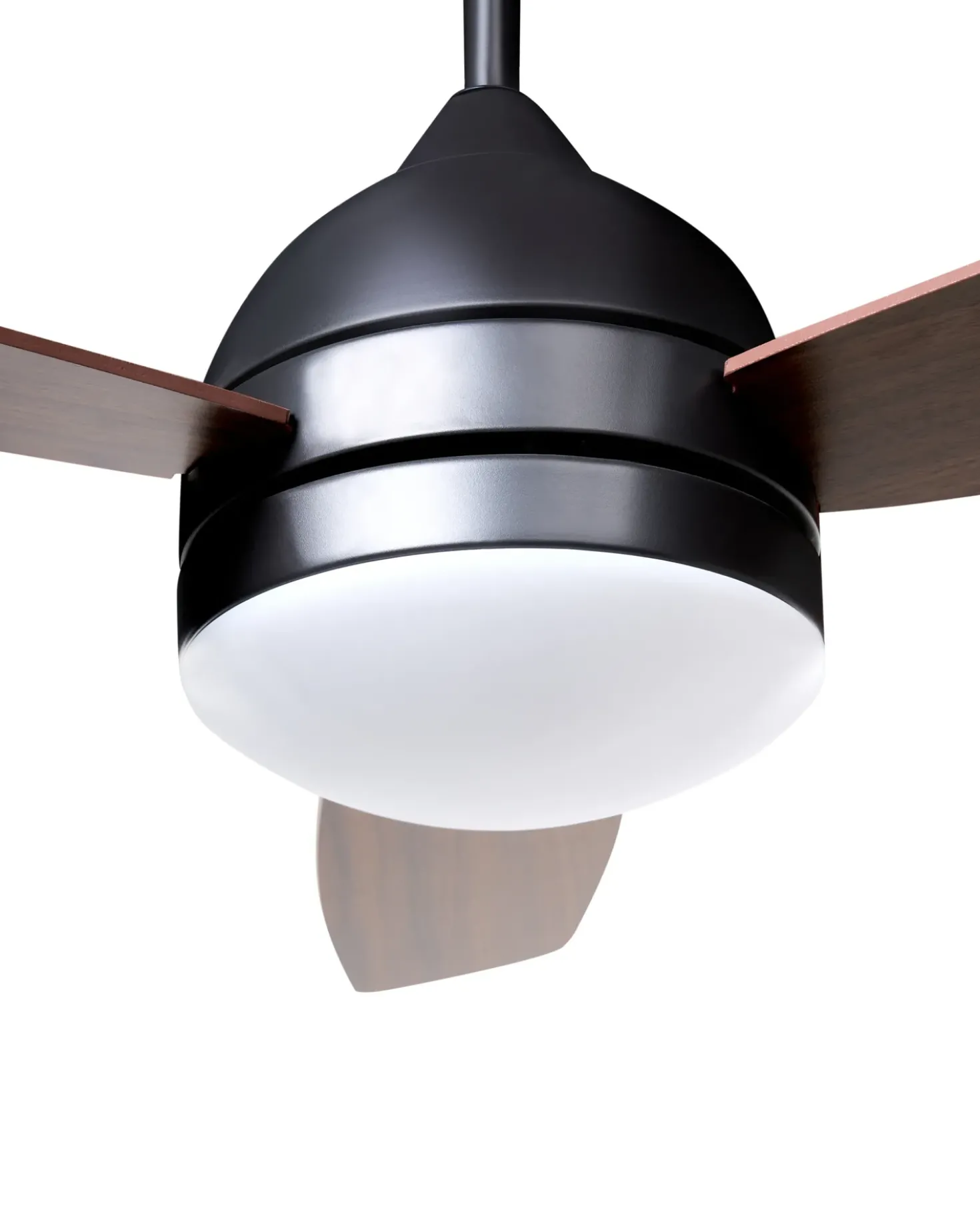 Ventilatore a soffitto con luce MANSALA con telecomando LED Marrone scuro