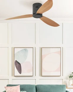 Ventilatore a soffitto MALAD con telecomando Nero