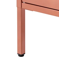 Vetrina con illuminazione a LED HARTY Metallo 80 cm Marrone dorato