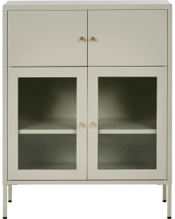 Vetrina in vetro ESHOLT Metallo 80 cm Beige chiaro