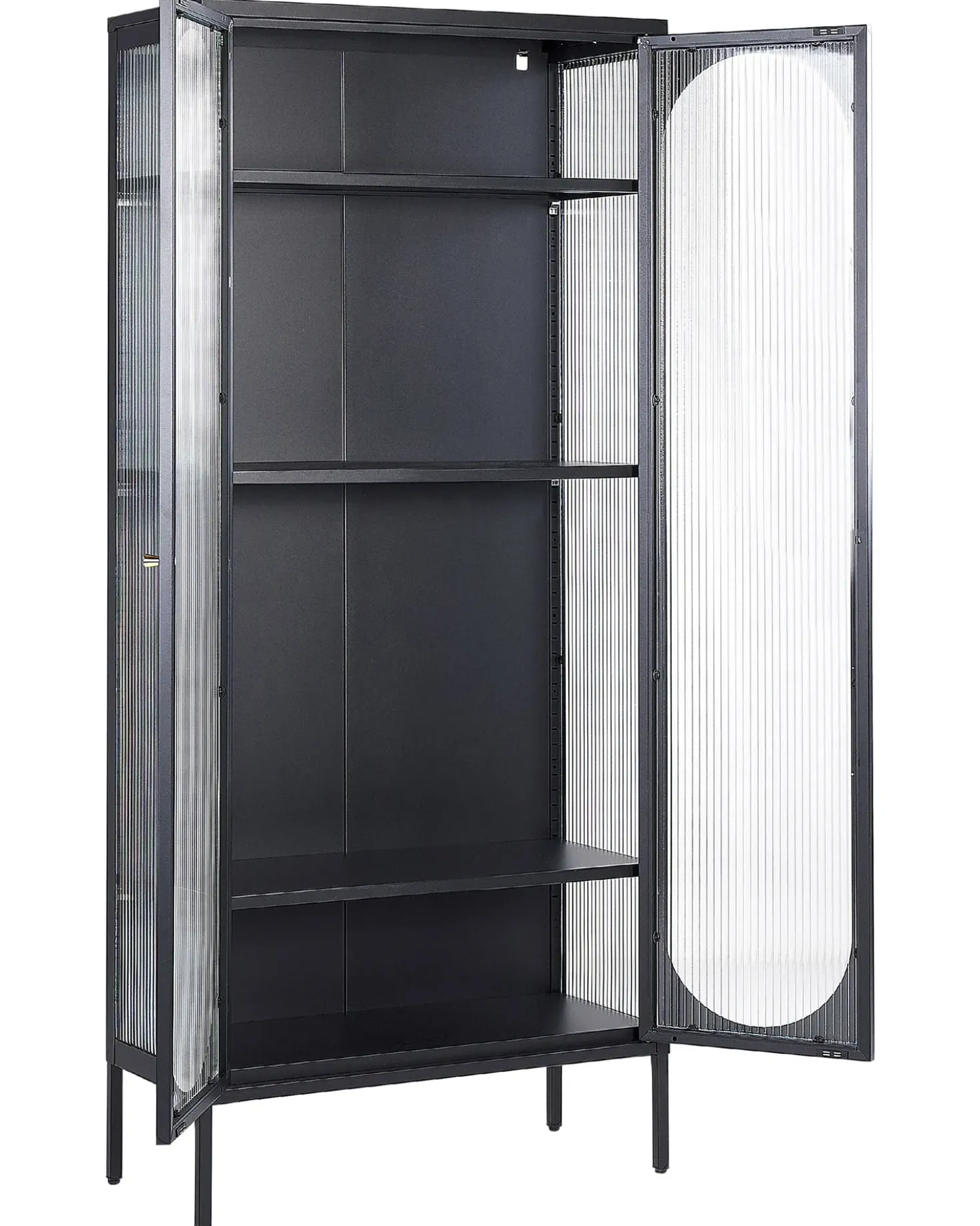 Vetrina in vetro FOXTON Metallo 80 cm Nero