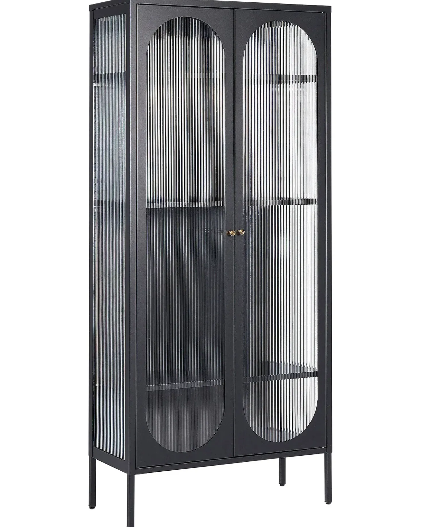 Vetrina in vetro FOXTON Metallo 80 cm Nero