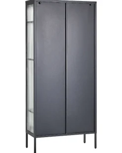 Vetrina in vetro FOXTON Metallo 80 cm Nero