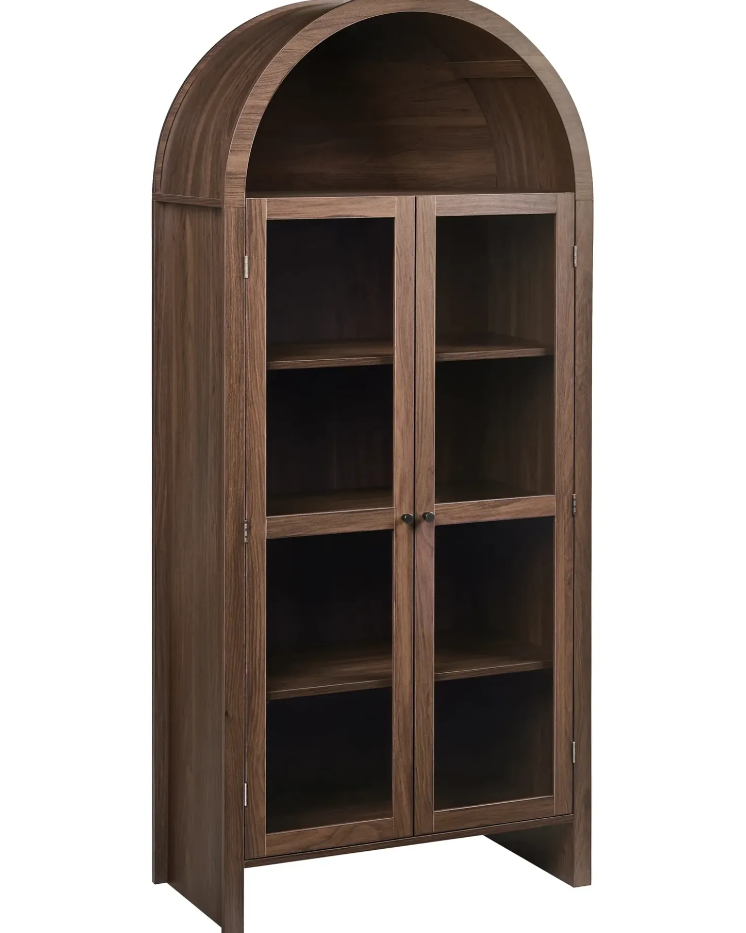 Vetrina in vetro GLENWOOD 79 cm Marrone scuro