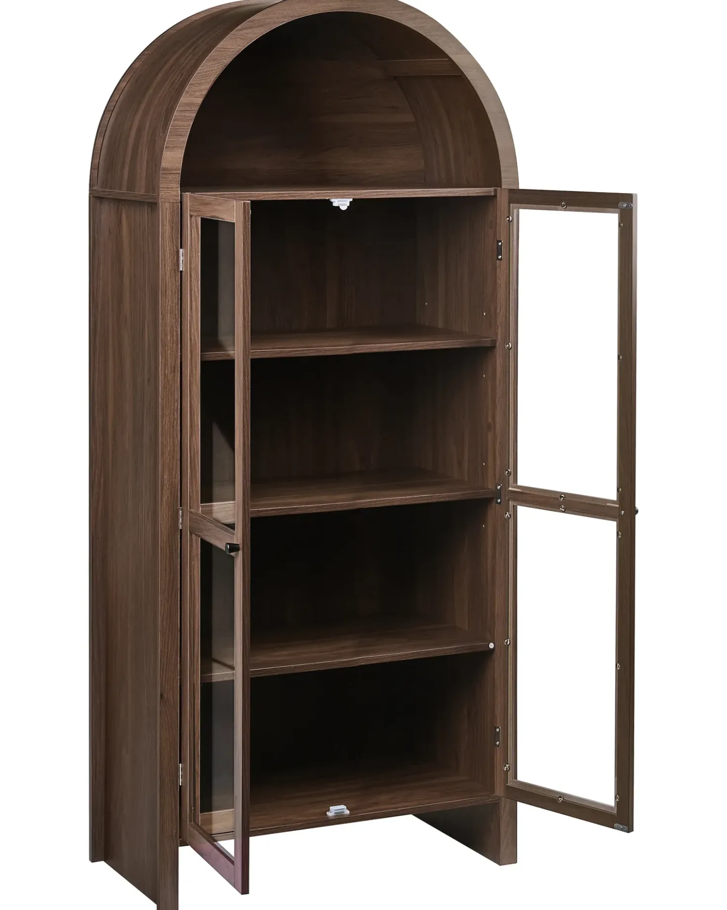 Vetrina in vetro GLENWOOD 79 cm Marrone scuro