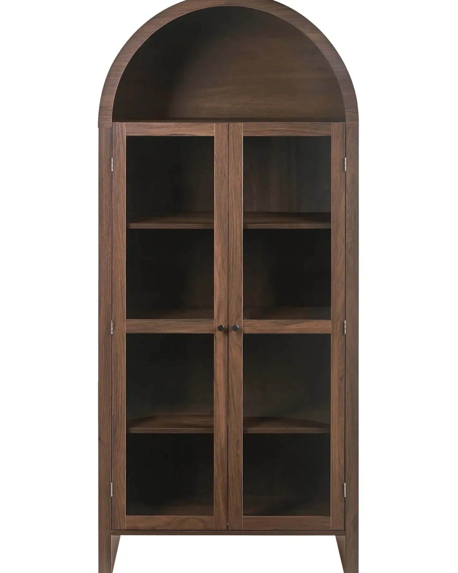 Vetrina in vetro GLENWOOD 79 cm Marrone scuro