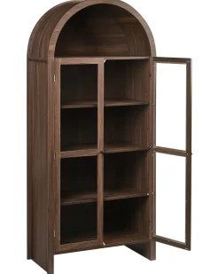 Vetrina in vetro GLENWOOD 79 cm Marrone scuro