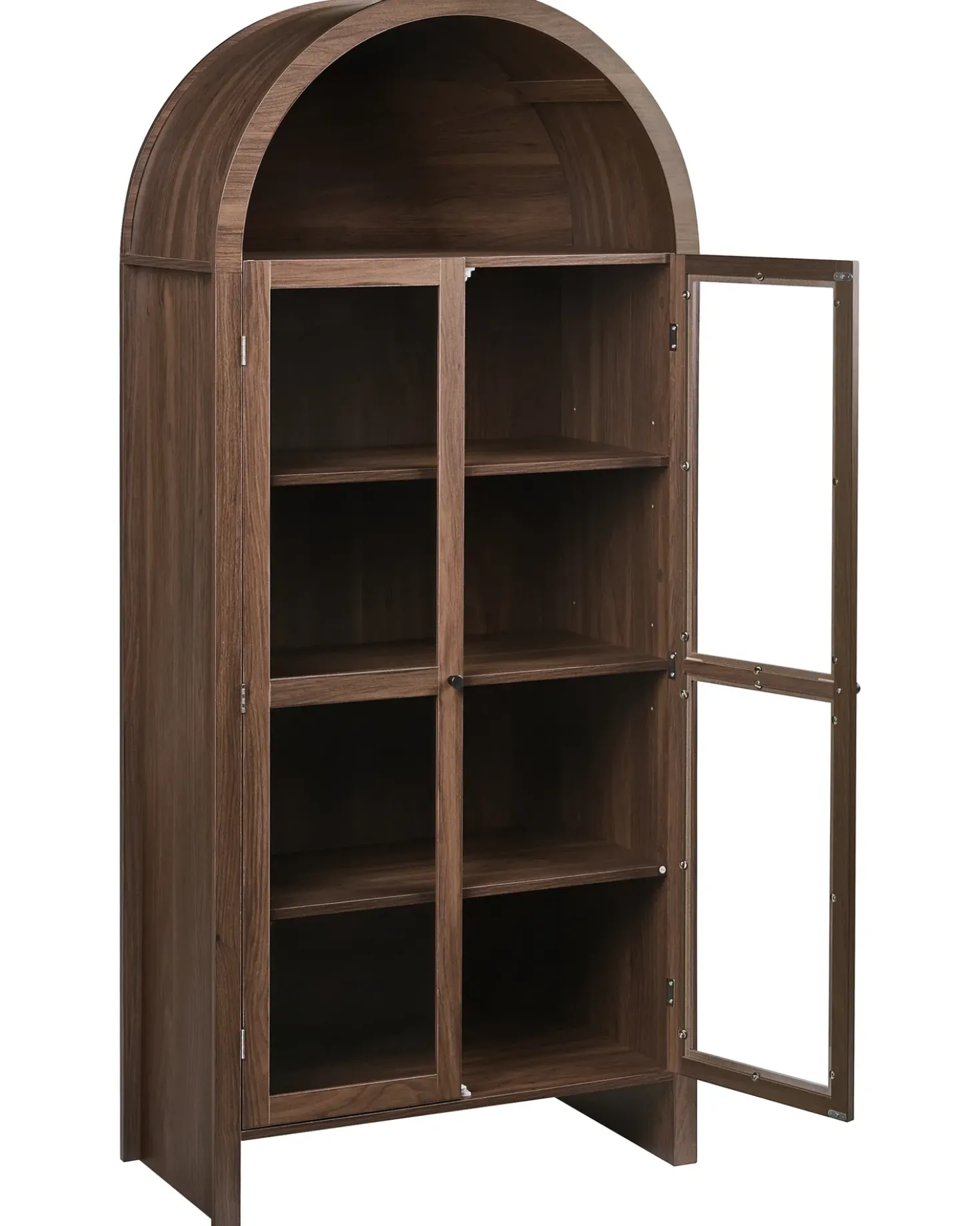 Vetrina in vetro GLENWOOD 79 cm Marrone scuro