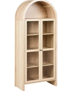 Vetrina in vetro GLENWOOD 79 cm Marrone chiaro