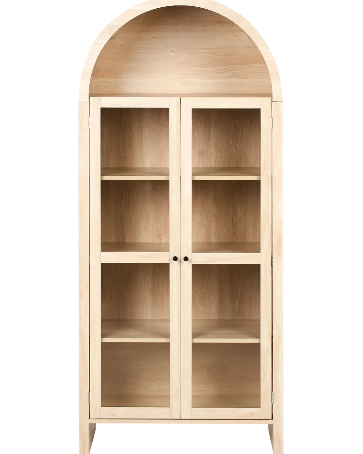 Vetrina in vetro GLENWOOD 79 cm Marrone chiaro