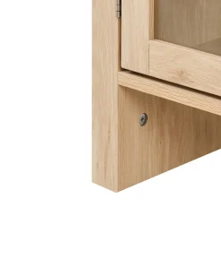 Vetrina in vetro GLENWOOD 79 cm Marrone chiaro