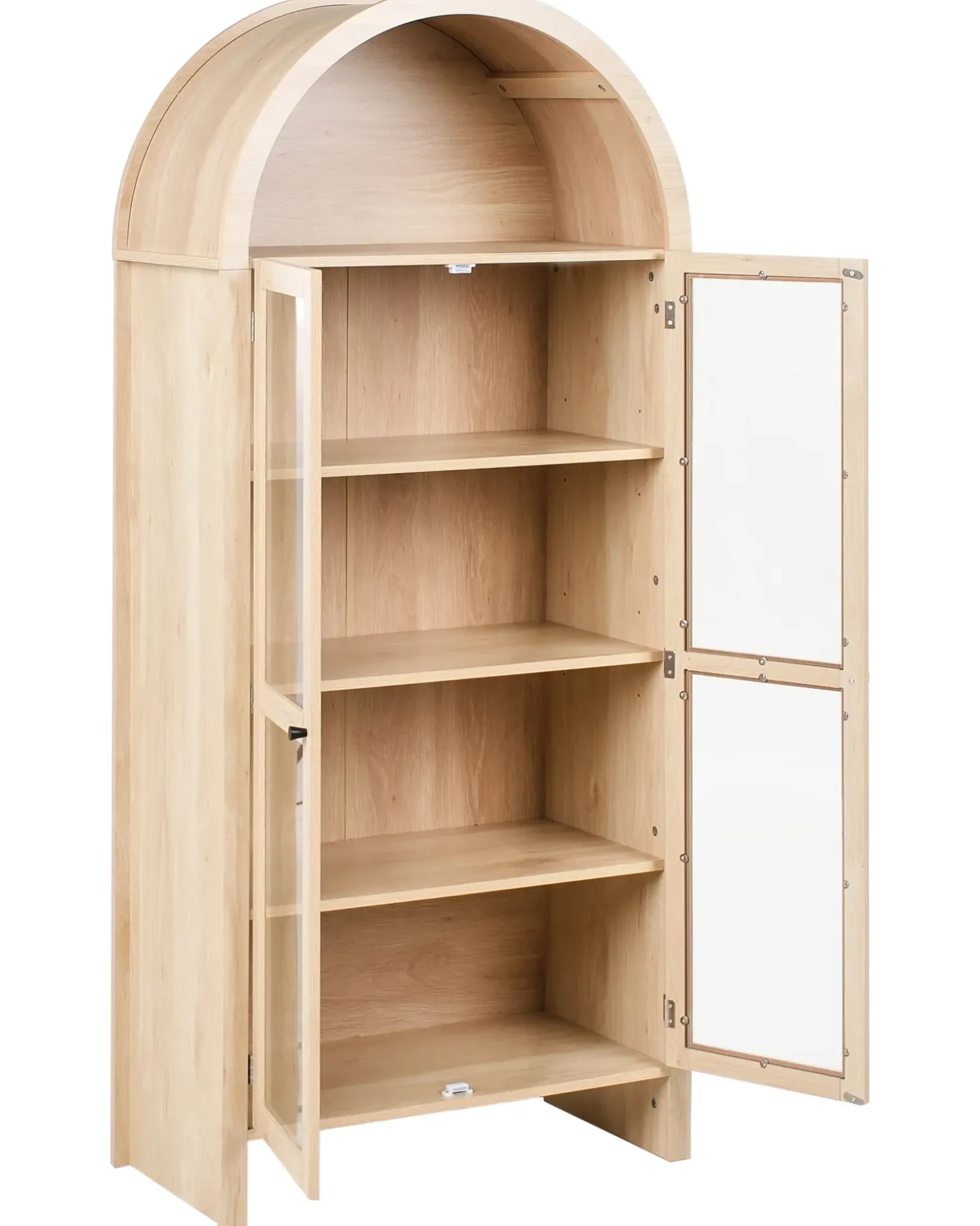 Vetrina in vetro GLENWOOD 79 cm Marrone chiaro