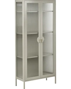 Vetrina in vetro GLEORA Metallo Beige chiaro