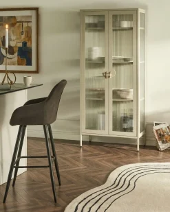 Vetrina in vetro GLEORA Metallo Beige chiaro