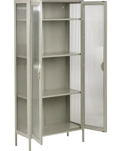 Vetrina in vetro GLEORA Metallo Beige chiaro