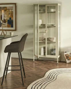 Vetrina in vetro GLEORA Metallo Beige chiaro