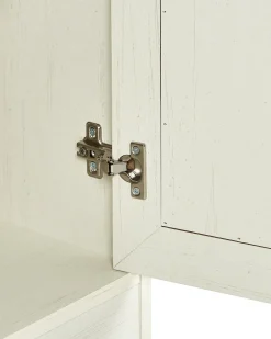Vetrina in vetro KALBARRI 80 cm Marrone/Bianco