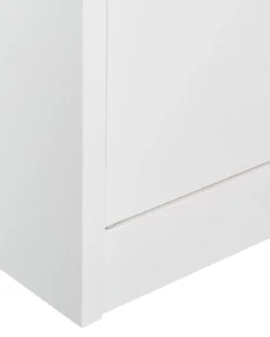 Vetrina in vetro MALACHITE Metallo 90 cm Bianco