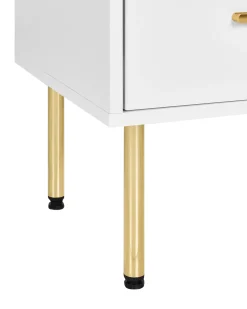 Vetrina in vetro MILORA 80 cm Bianco