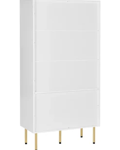 Vetrina in vetro MILORA 80 cm Bianco