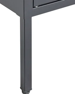 Vetrina in vetro NASH Metallo 90 cm Nero