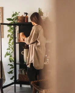 Vetrina in vetro NASH Metallo 90 cm Nero