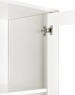 Vetrina in vetro NORNALUP 80 cm Bianco