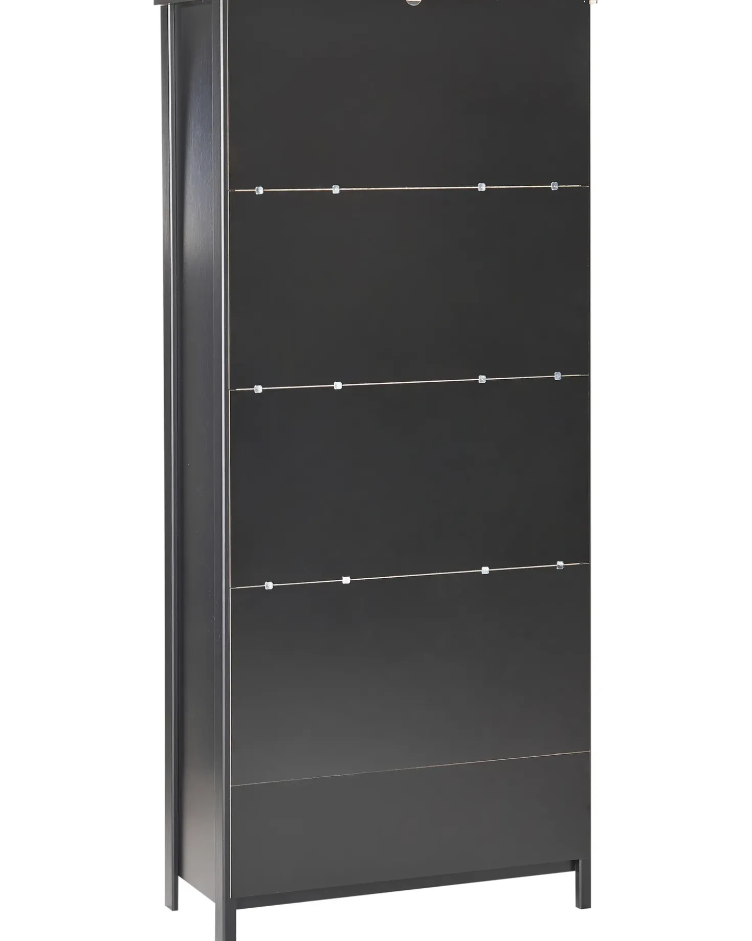Vetrina in vetro NORNALUP 80 cm Nero