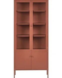 Vetrina in vetro OXTED Metallo 80 cm Marrone dorato