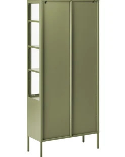 Vetrina in vetro OXTED Metallo 80 cm Verde
