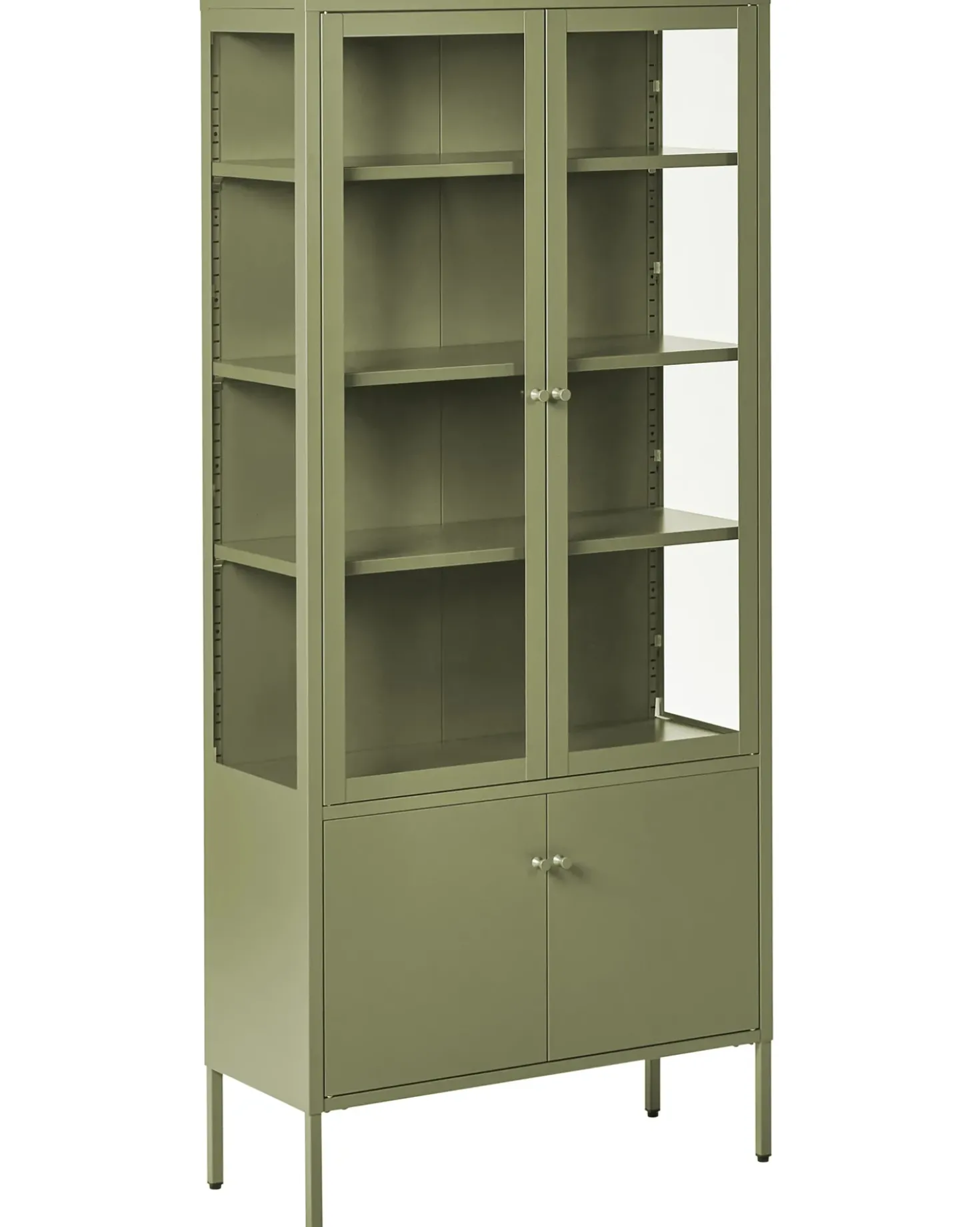 Vetrina in vetro OXTED Metallo 80 cm Verde