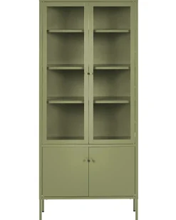 Vetrina in vetro OXTED Metallo 80 cm Verde