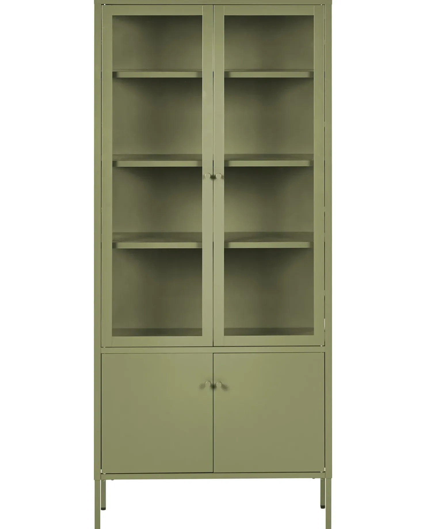 Vetrina in vetro OXTED Metallo 80 cm Verde