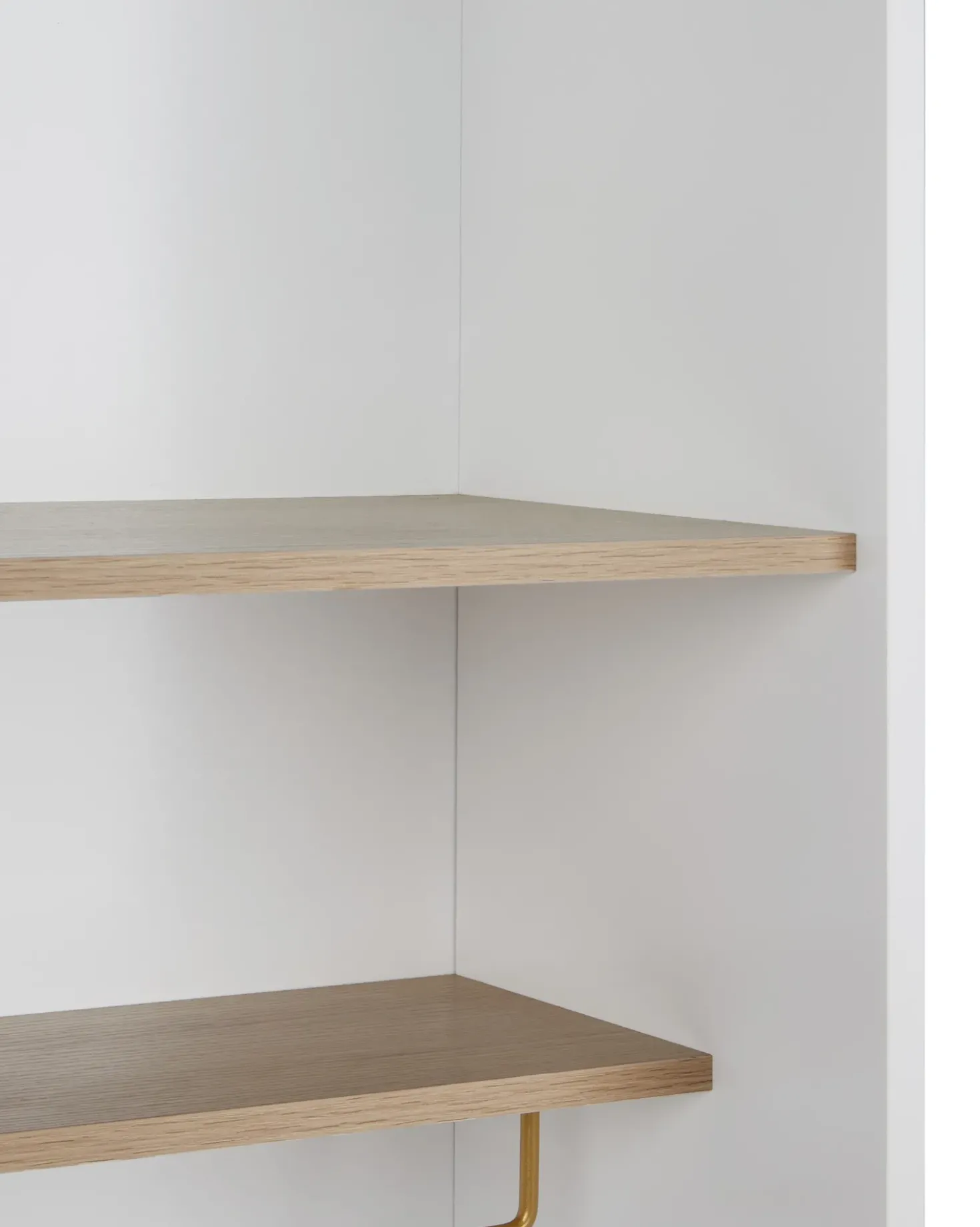 Vetrina in vetro PARLIN 82 cm Bianco