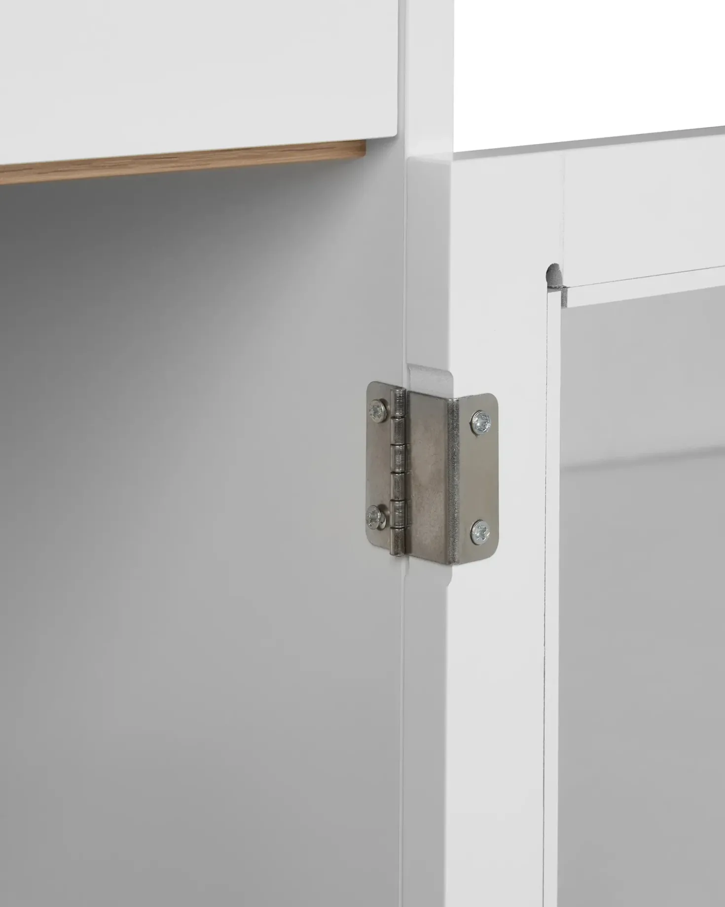 Vetrina in vetro PARLIN 82 cm Bianco