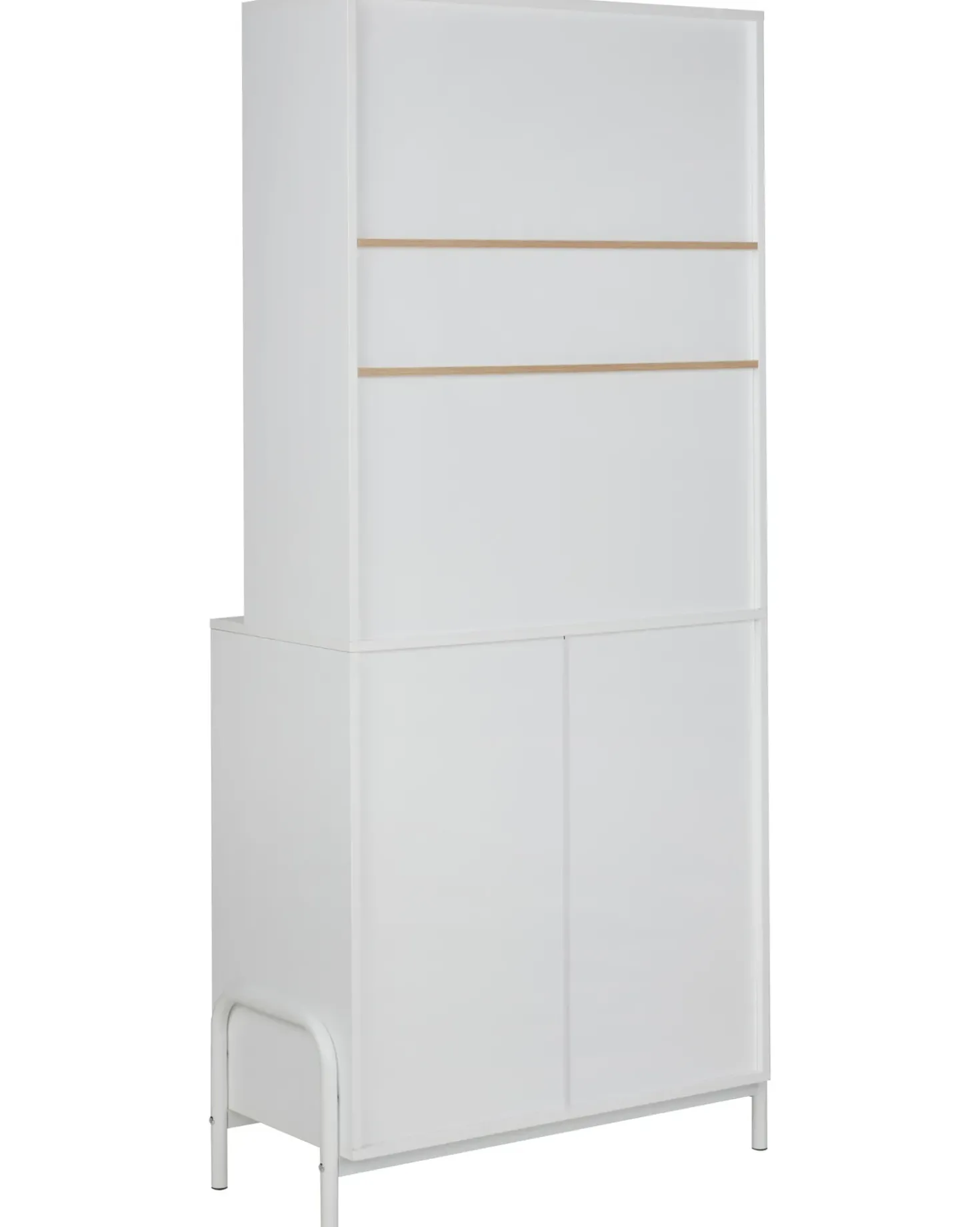 Vetrina in vetro PARLIN 82 cm Bianco