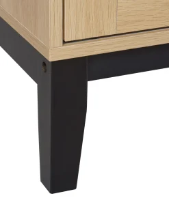 Vetrina in vetro RUMSON 80 cm Marrone chiaro