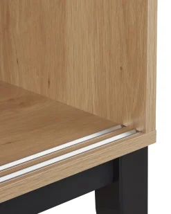 Vetrina in vetro RUMSON 80 cm Marrone chiaro