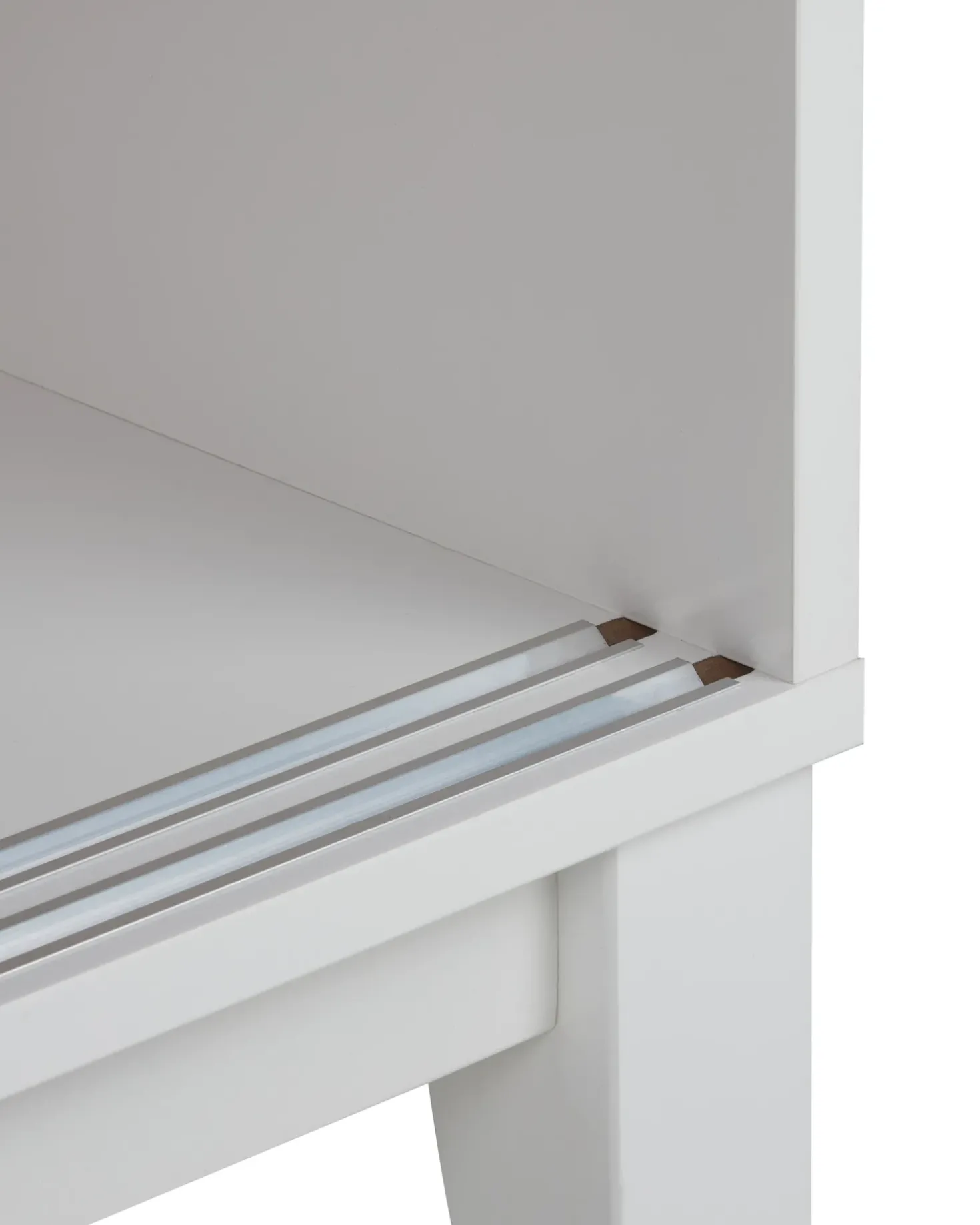 Vetrina in vetro RUMSON 80 cm Bianco