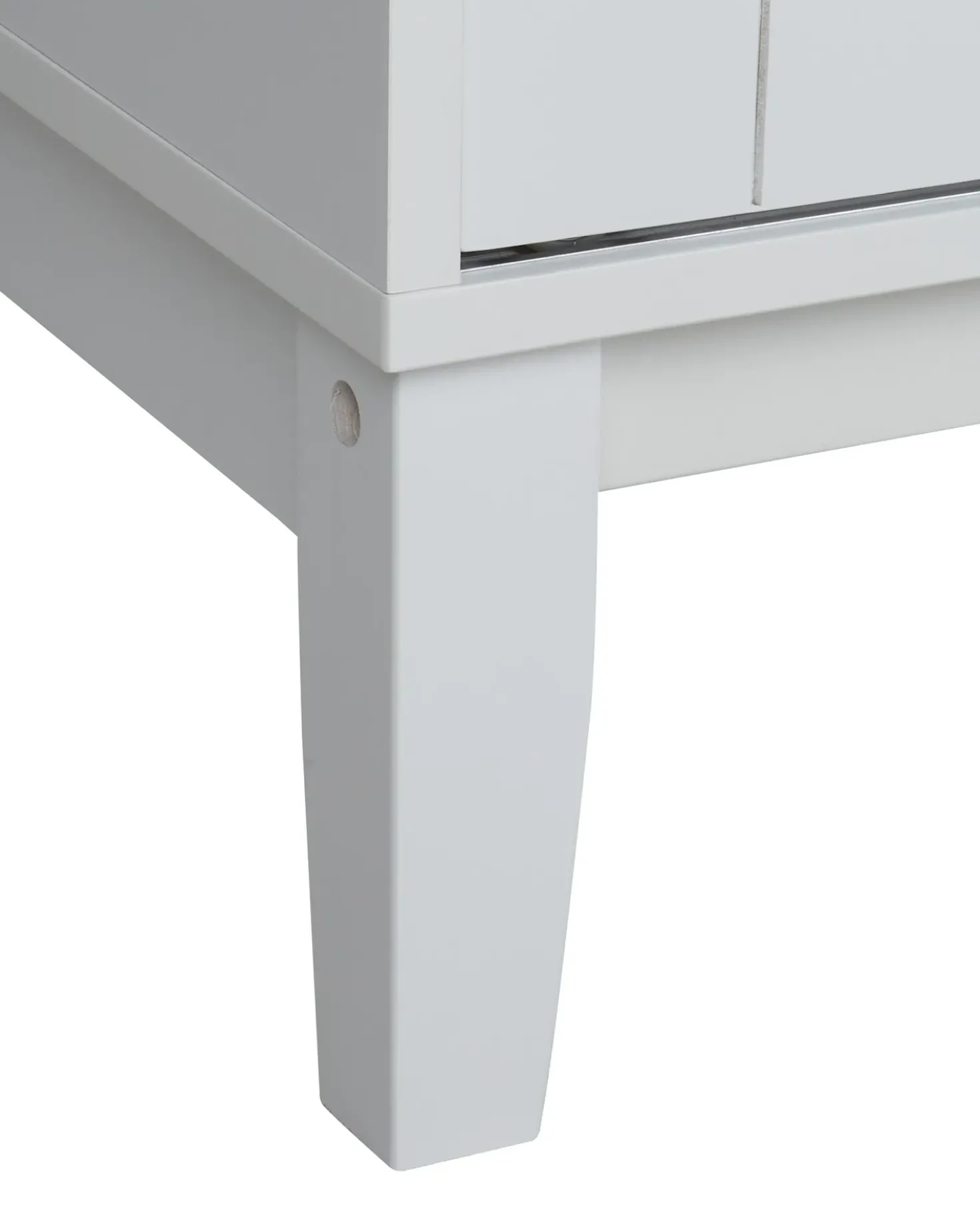 Vetrina in vetro RUMSON 80 cm Bianco
