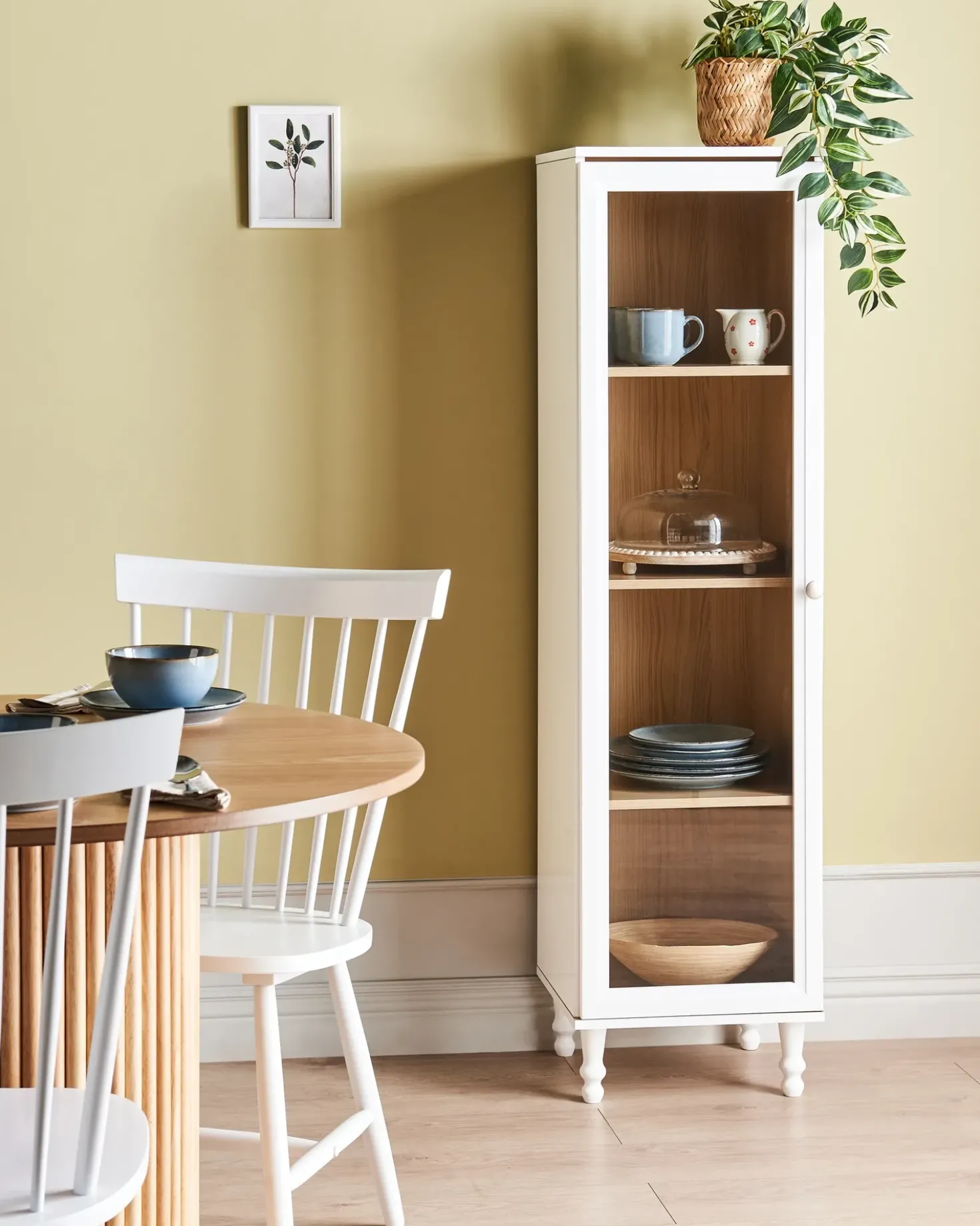 Vetrina in vetro TINGLEDALE 40 cm Bianco