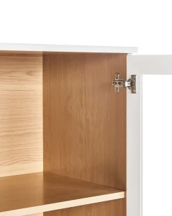 Vetrina in vetro TINGLEDALE 80 cm Bianco